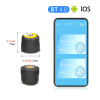 Bluetooth tire pressure monitor;  motorcycle tire pressure sensor;  smartphone universal abnormal alarm tpms  2pcs