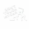 2 Pcs Don't Touch My Car Decorative Car Stickers Window Stickers Funny Motorcycle Decals; White