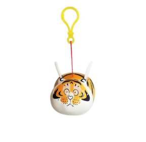 I'm Not Fat Tiger Flying Tiger Keychain Pendants, Stretching Will Fly Wings