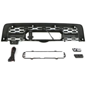 Front Grill Bumper Grilles Fit For TOYOTA SEQUOIA 2005-2007 Black Grill with Lights