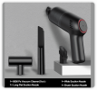 Wireless car vacuum cleaner with 8000Pa suction power, handheld design for both home and car use, equipped with a built-in battery