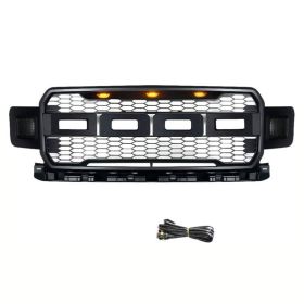 Raptor Style Grill Front Grille Fit For Ford F150 2018-2020 With LED Light
