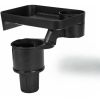 Car Cup Holder Tray Multifunctional Car Cup Holder Expander Tray Adjustable Base Cup Holder with Rotable Food Tray for Road Trip Car Interior Accessor