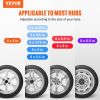 VEVOR Spare Tire Carrier, Trailer Spare Tire Mount, 160 lbs Capacity, Utility Trailer Accessories Fits Most 4 & 5 & 6 & 8 Lugs Wheels on 4", 4.25"