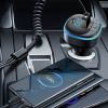 25W FM Transmitter C33 Car Hands-free Wireless 5.0 Car Charger Type C USB Car Kit Bluetooth MP3 Player Audio Receiver USB Fast Charger