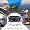 Car Digital Gauge Water Temperature Voltage Gauge for Car Truck SUV RV