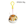 I'm Not Fat Tiger Flying Tiger Keychain Pendants, Stretching Will Fly Wings