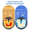 Summer Water Cooling System Seat Cushion With Fans 3 Speeds 26°C/78°F Constant Temperature USB Plug Portable Auto On/Off Ventilated Seat Cushion For H