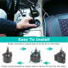 Car Cooling Fan Portable Car Cup Holder Fan Adjustable Gooseneck Fan with 3 Speeds for Car Van Truck SUV RV