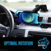Products 360 Car Phone Mount Holder with Adaptable Cradle 2.0 Adjustable Long Neck for Windshield Dashboard