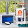 Airbrush Spray Booth, Portable Hobby Airbrush Paint Spray Booth Kit with 4 LED Light, Powerful Dual Exhaust Fans, Turntable and 6 ft Extension Hose