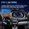 Car Digital Gauge Water Temperature Voltage Gauge for Car Truck SUV RV