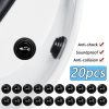 20pcs Anti-collision Silicone Pad Car Door Closing Anti-shock Protection Silent Buffer Stickers Gasket Auto Accessories