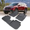 Car Floor Mats for 2023 Ho*da CRV Hybrid Black All-Weather TPE Rubber Car Mats