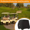 Passenger golf cart cover suitable for club cars, 210D waterproof and durable polyester golf cart cover