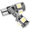 20Pcs T10 SMD5050 LED Light Bulbs 6000K Wedge Light Lamps Dome Map License Plate Car Interior Festoon Lights Kits