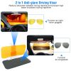 Sun Visor Extender for car 2 in 1 Anti-glare Driving Visor with Adjustable View Angles Day Night Automobile Sun Anti-UV Block Visor for Clearer Vision