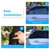 2Pcs Car Rear Window Shades Stretchy Car Side Window Screen Mesh Window Cover for Car Heat Shading UV Privacy Protection
